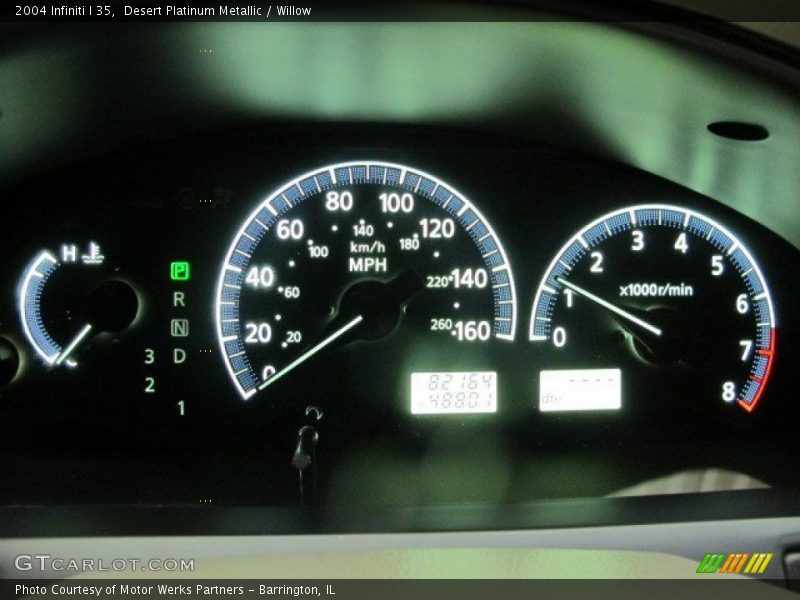 Desert Platinum Metallic / Willow 2004 Infiniti I 35