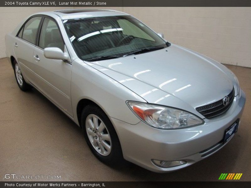 Lunar Mist Metallic / Stone 2004 Toyota Camry XLE V6