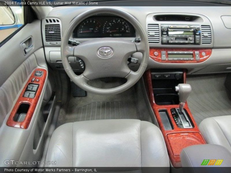 Lunar Mist Metallic / Stone 2004 Toyota Camry XLE V6