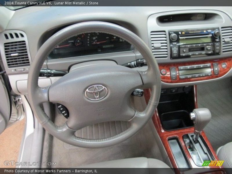 Lunar Mist Metallic / Stone 2004 Toyota Camry XLE V6