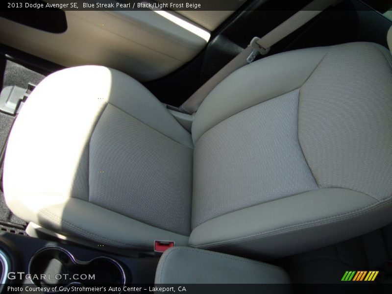 Blue Streak Pearl / Black/Light Frost Beige 2013 Dodge Avenger SE