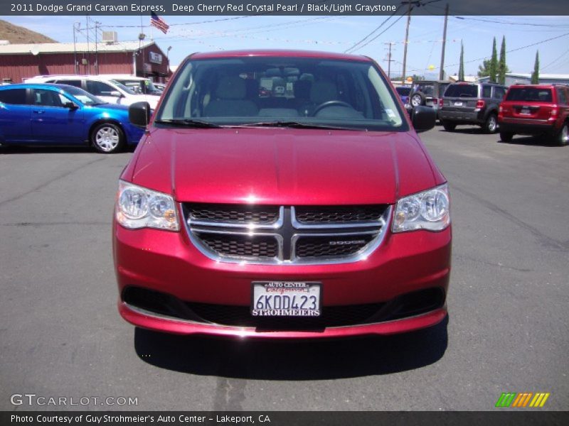 Deep Cherry Red Crystal Pearl / Black/Light Graystone 2011 Dodge Grand Caravan Express
