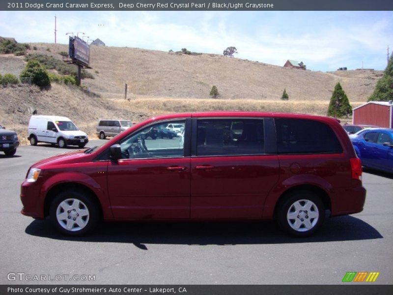 Deep Cherry Red Crystal Pearl / Black/Light Graystone 2011 Dodge Grand Caravan Express