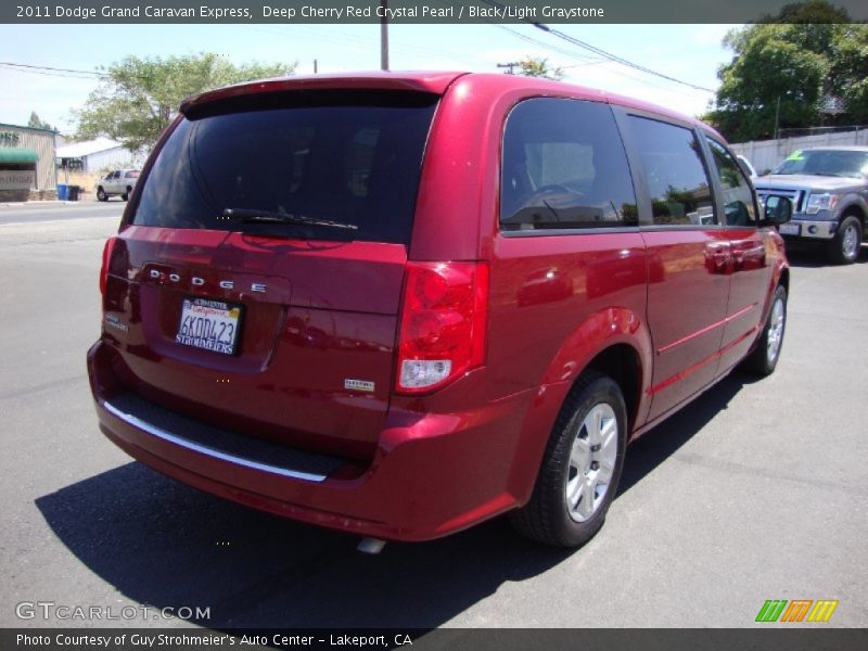 Deep Cherry Red Crystal Pearl / Black/Light Graystone 2011 Dodge Grand Caravan Express