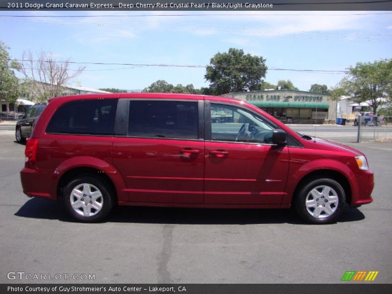 Deep Cherry Red Crystal Pearl / Black/Light Graystone 2011 Dodge Grand Caravan Express