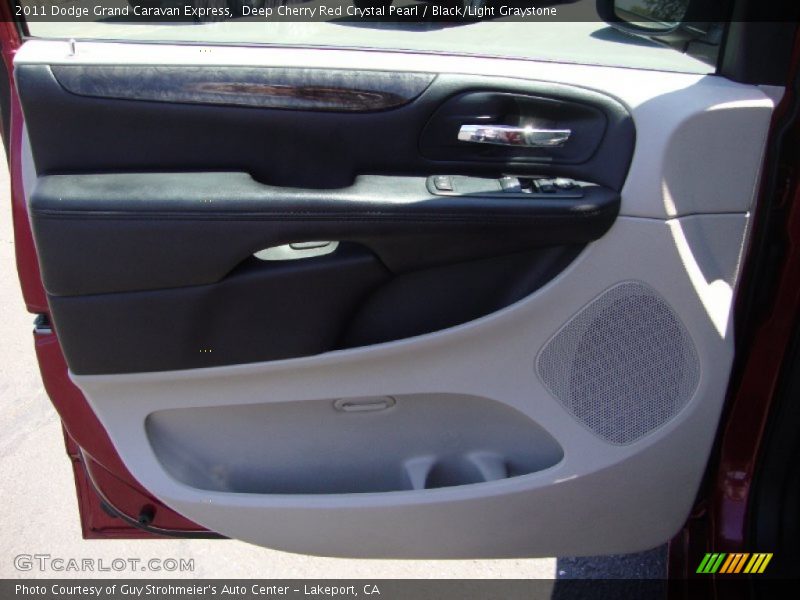 Deep Cherry Red Crystal Pearl / Black/Light Graystone 2011 Dodge Grand Caravan Express