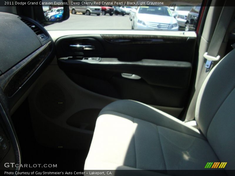 Deep Cherry Red Crystal Pearl / Black/Light Graystone 2011 Dodge Grand Caravan Express