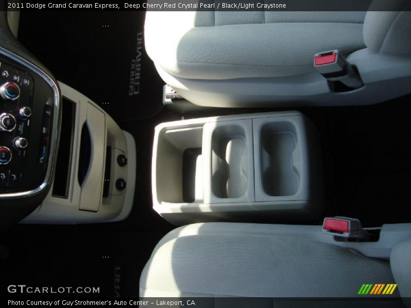 Deep Cherry Red Crystal Pearl / Black/Light Graystone 2011 Dodge Grand Caravan Express