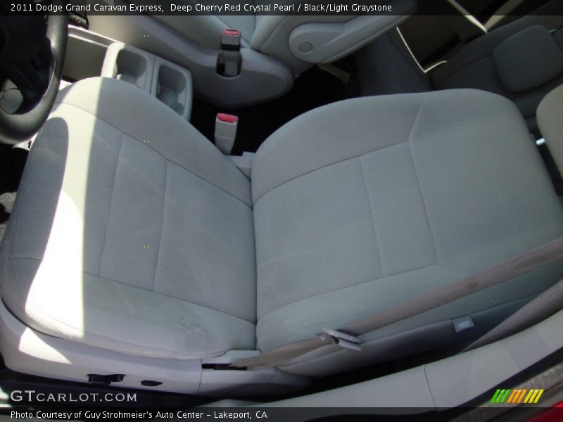 Deep Cherry Red Crystal Pearl / Black/Light Graystone 2011 Dodge Grand Caravan Express