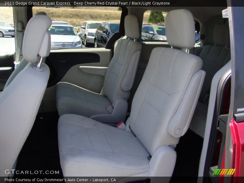 Deep Cherry Red Crystal Pearl / Black/Light Graystone 2011 Dodge Grand Caravan Express
