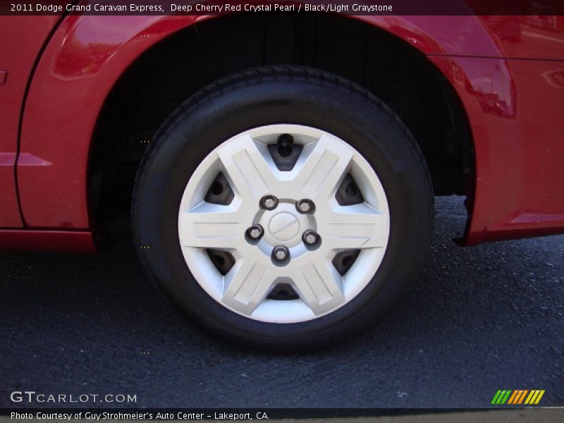 Deep Cherry Red Crystal Pearl / Black/Light Graystone 2011 Dodge Grand Caravan Express