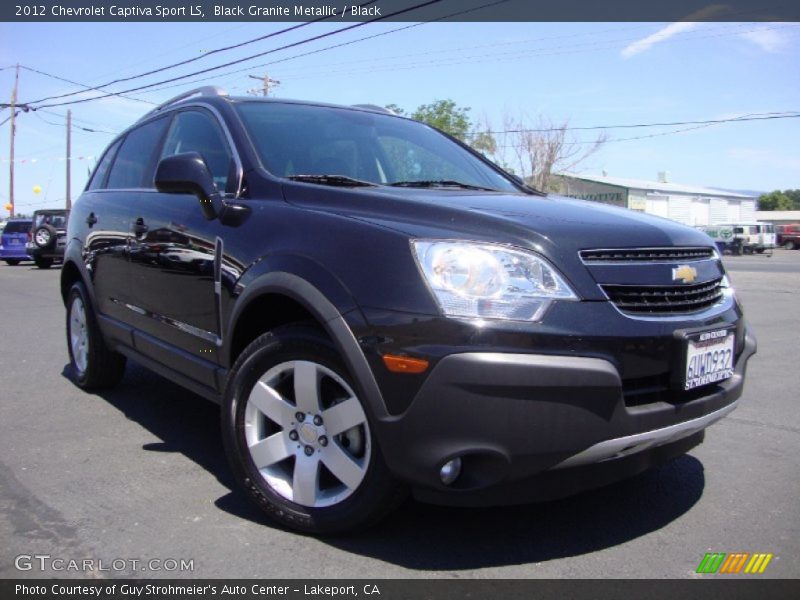 Black Granite Metallic / Black 2012 Chevrolet Captiva Sport LS