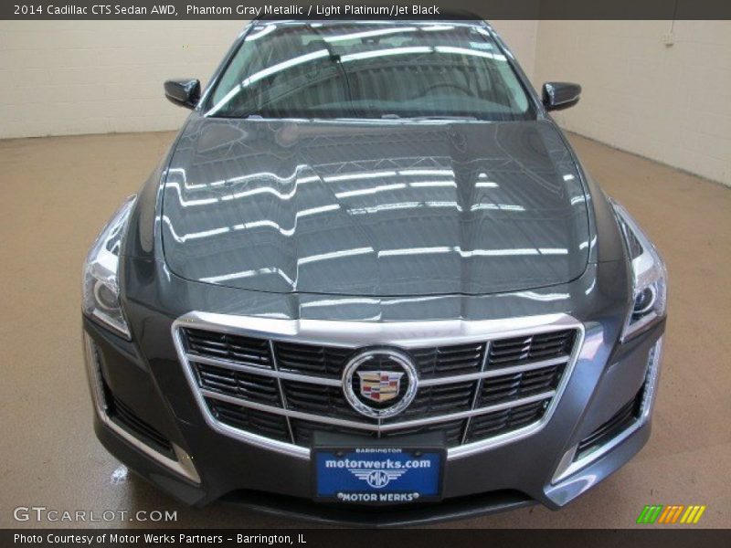 Phantom Gray Metallic / Light Platinum/Jet Black 2014 Cadillac CTS Sedan AWD