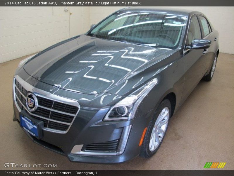 Phantom Gray Metallic / Light Platinum/Jet Black 2014 Cadillac CTS Sedan AWD