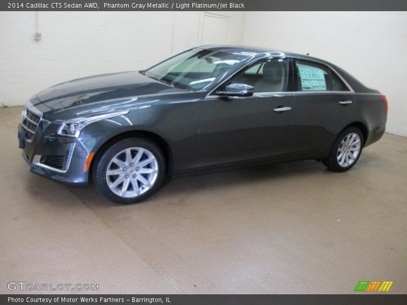 Phantom Gray Metallic / Light Platinum/Jet Black 2014 Cadillac CTS Sedan AWD