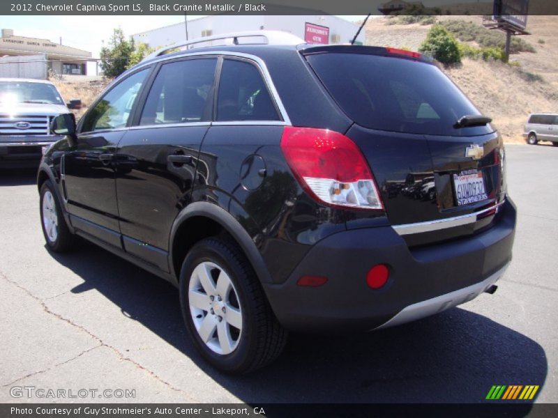 Black Granite Metallic / Black 2012 Chevrolet Captiva Sport LS