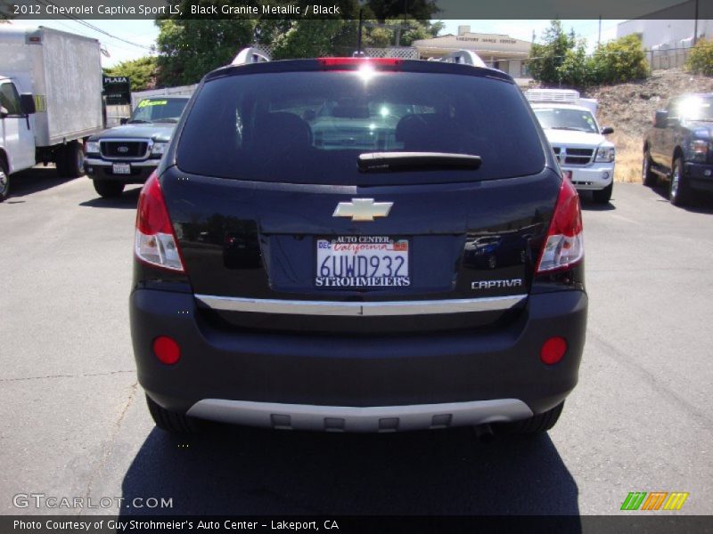 Black Granite Metallic / Black 2012 Chevrolet Captiva Sport LS