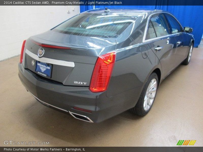 Phantom Gray Metallic / Light Platinum/Jet Black 2014 Cadillac CTS Sedan AWD