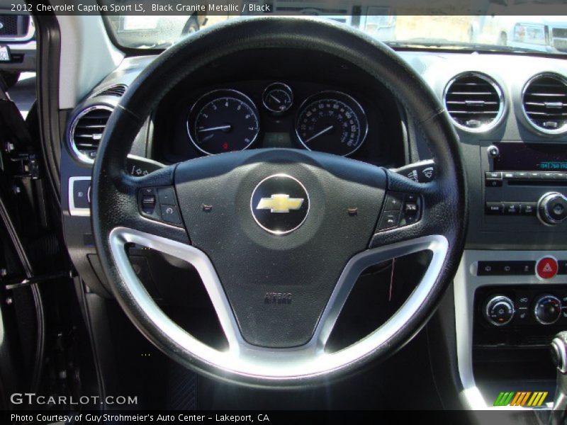 Black Granite Metallic / Black 2012 Chevrolet Captiva Sport LS