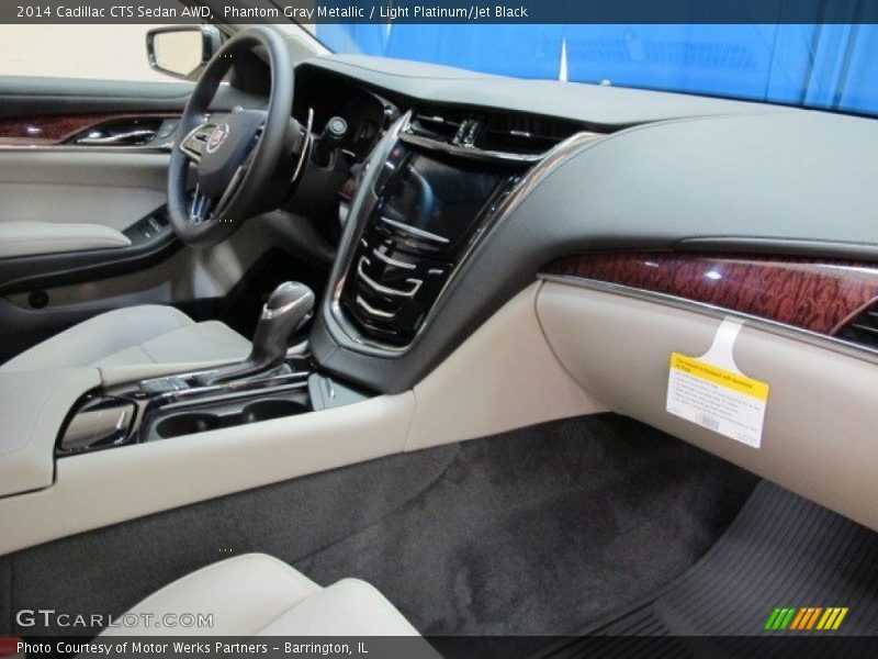 Phantom Gray Metallic / Light Platinum/Jet Black 2014 Cadillac CTS Sedan AWD