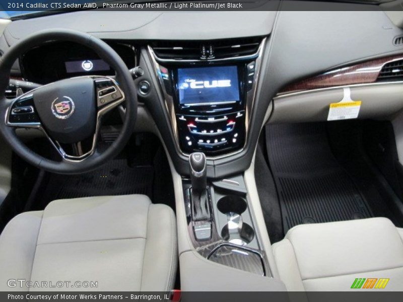 Phantom Gray Metallic / Light Platinum/Jet Black 2014 Cadillac CTS Sedan AWD