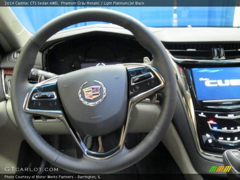 Phantom Gray Metallic / Light Platinum/Jet Black 2014 Cadillac CTS Sedan AWD