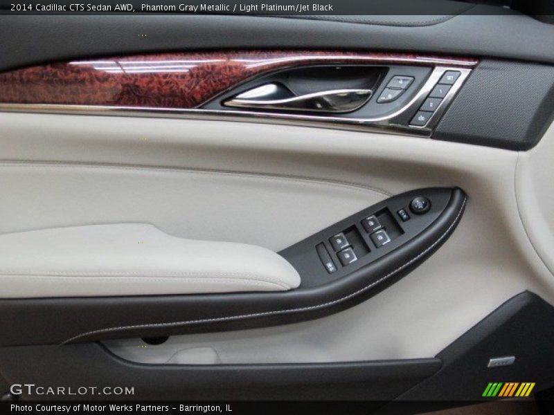Phantom Gray Metallic / Light Platinum/Jet Black 2014 Cadillac CTS Sedan AWD