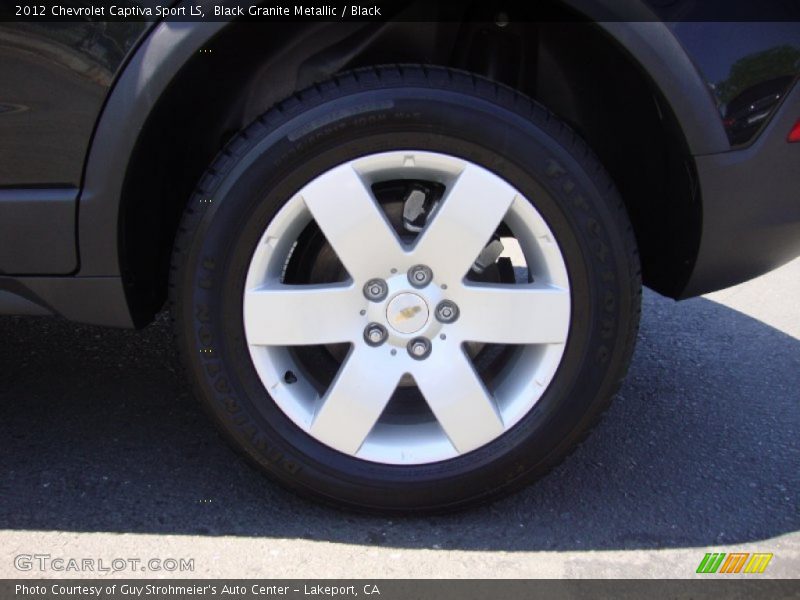 Black Granite Metallic / Black 2012 Chevrolet Captiva Sport LS