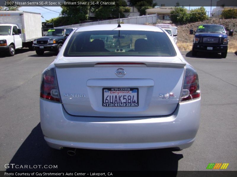 Brilliant Silver / SE-R Charcoal 2007 Nissan Sentra SE-R Spec V