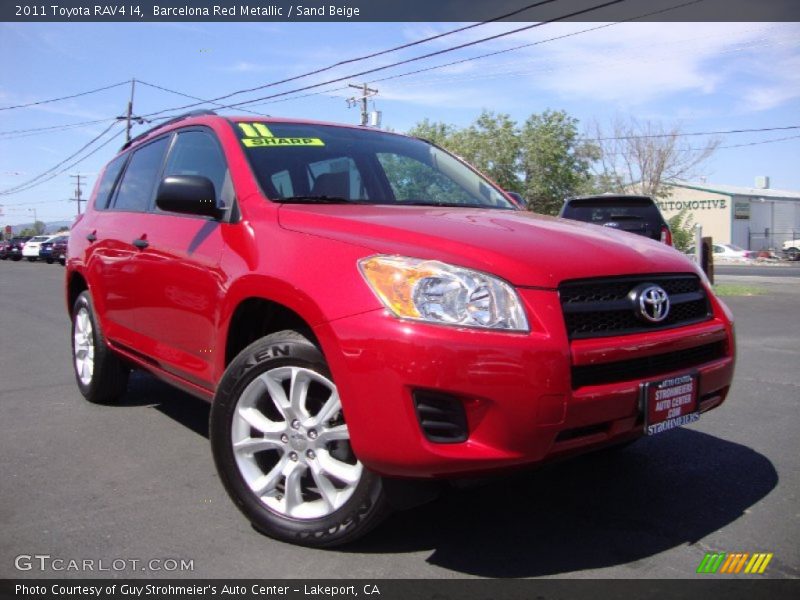 Barcelona Red Metallic / Sand Beige 2011 Toyota RAV4 I4