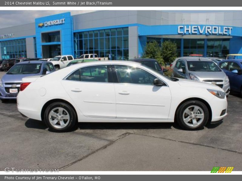 Summit White / Jet Black/Titanium 2014 Chevrolet Malibu LS