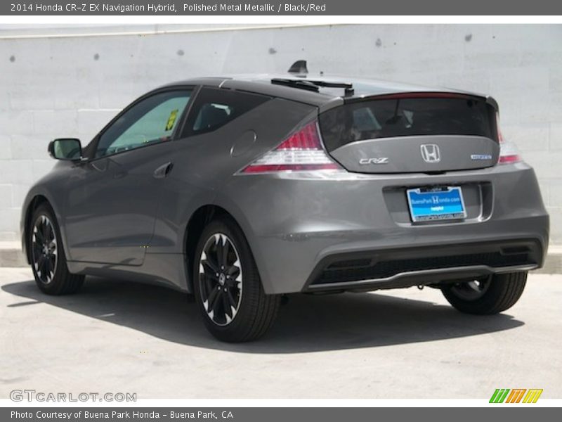 Polished Metal Metallic / Black/Red 2014 Honda CR-Z EX Navigation Hybrid