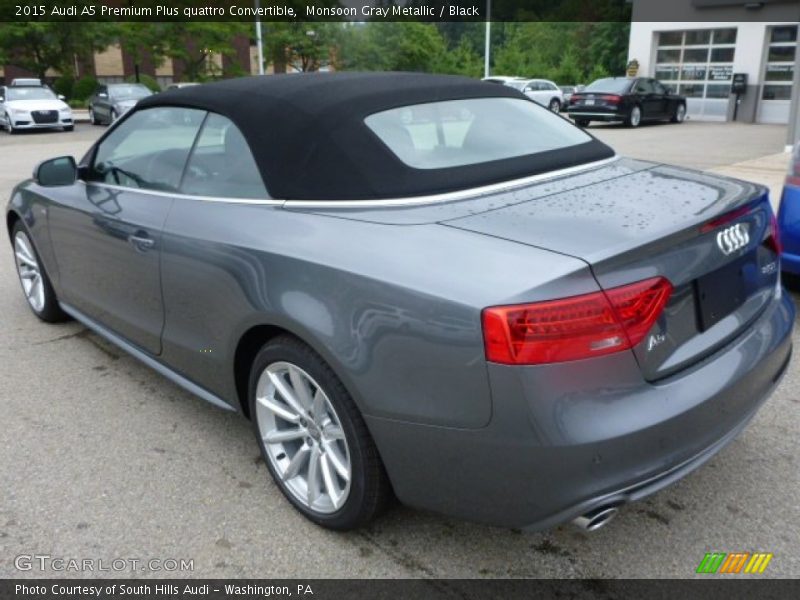 Monsoon Gray Metallic / Black 2015 Audi A5 Premium Plus quattro Convertible