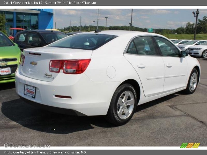 Summit White / Jet Black/Titanium 2014 Chevrolet Malibu LS