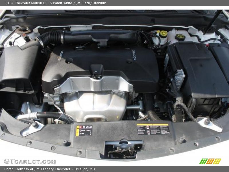 Summit White / Jet Black/Titanium 2014 Chevrolet Malibu LS