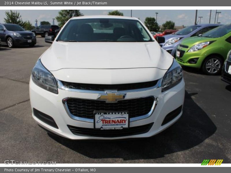 Summit White / Jet Black/Titanium 2014 Chevrolet Malibu LS