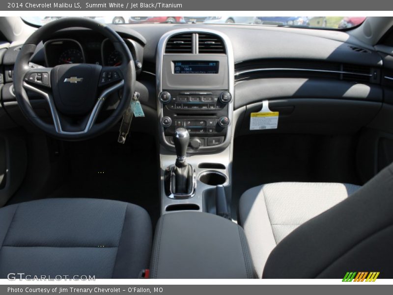 Summit White / Jet Black/Titanium 2014 Chevrolet Malibu LS