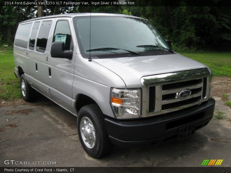 Ingot Silver / Medium Flint 2014 Ford E-Series Van E350 XLT Passenger Van