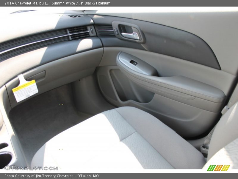 Summit White / Jet Black/Titanium 2014 Chevrolet Malibu LS