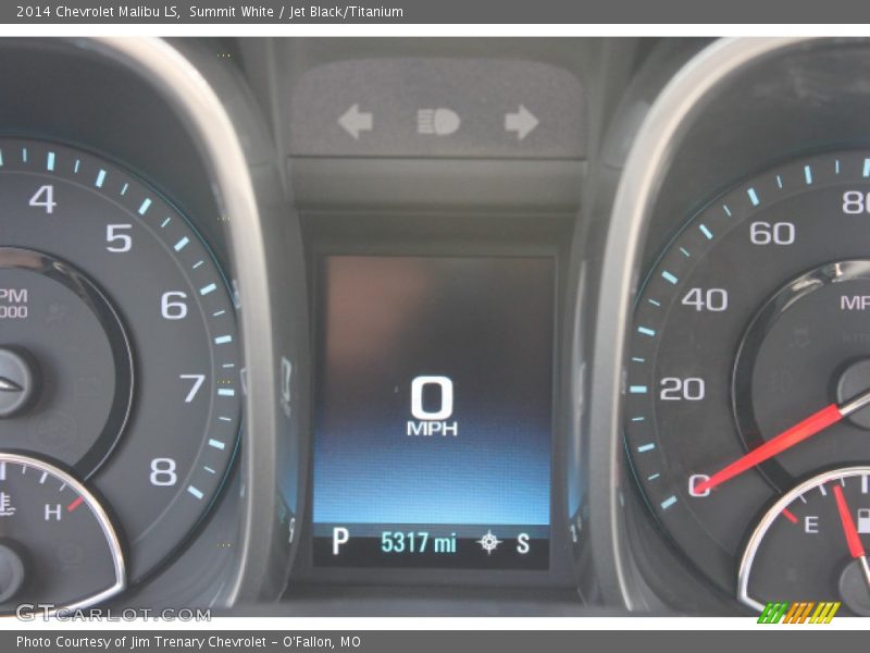 Summit White / Jet Black/Titanium 2014 Chevrolet Malibu LS