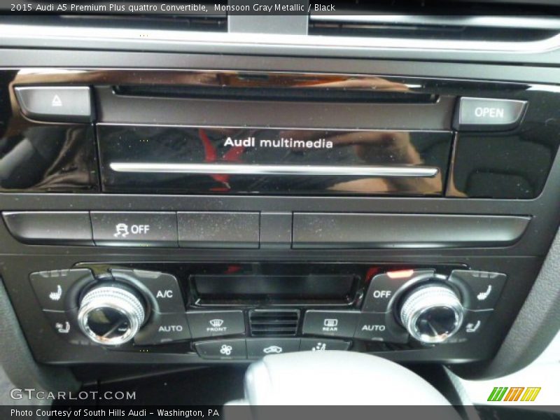 Monsoon Gray Metallic / Black 2015 Audi A5 Premium Plus quattro Convertible