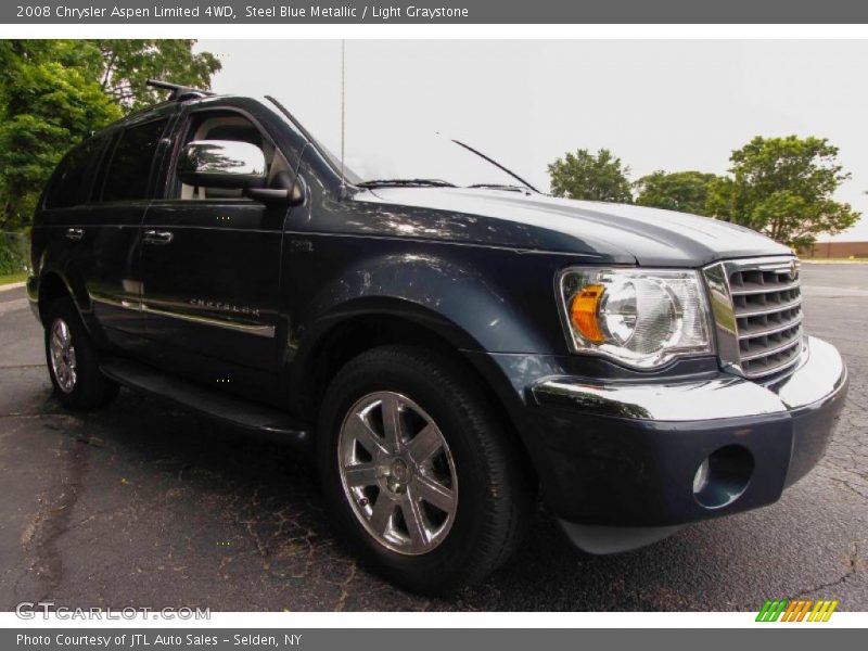 Steel Blue Metallic / Light Graystone 2008 Chrysler Aspen Limited 4WD