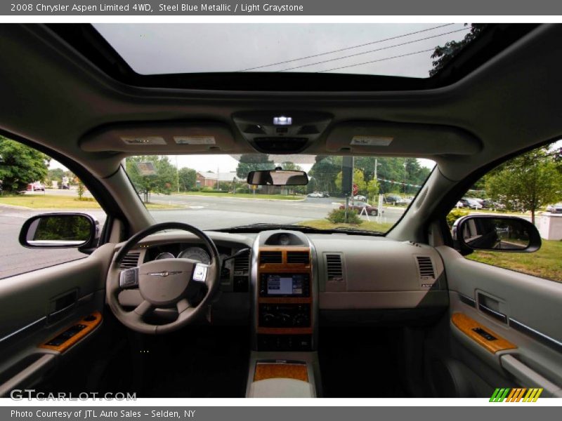 Steel Blue Metallic / Light Graystone 2008 Chrysler Aspen Limited 4WD