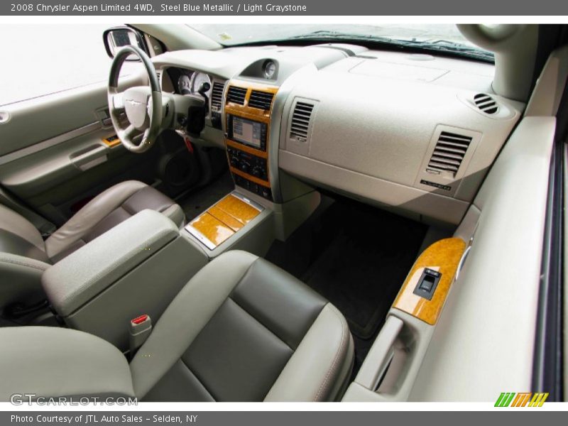 Steel Blue Metallic / Light Graystone 2008 Chrysler Aspen Limited 4WD
