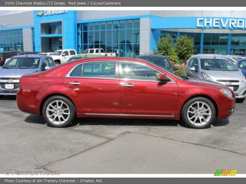 Red Jewel / Cocoa/Cashmere 2009 Chevrolet Malibu LTZ Sedan