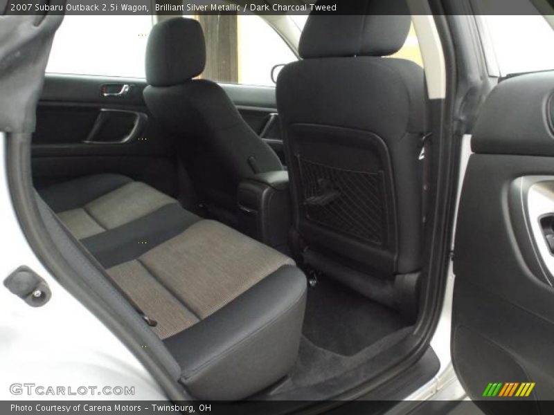 Brilliant Silver Metallic / Dark Charcoal Tweed 2007 Subaru Outback 2.5i Wagon