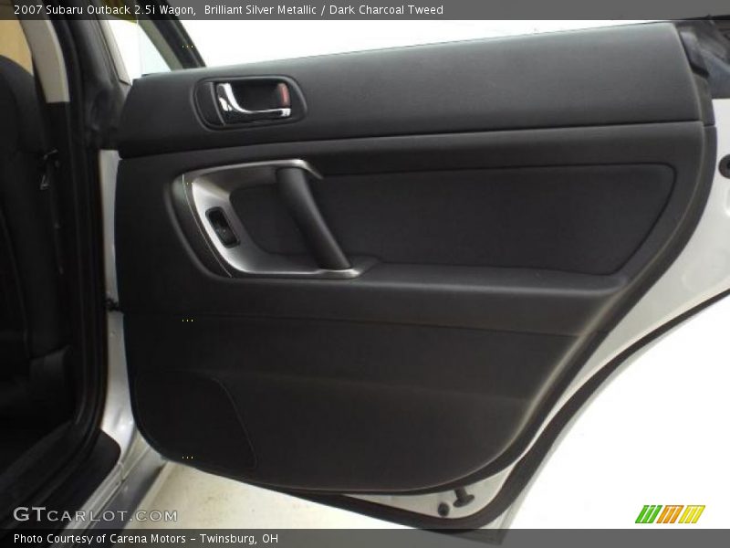 Brilliant Silver Metallic / Dark Charcoal Tweed 2007 Subaru Outback 2.5i Wagon