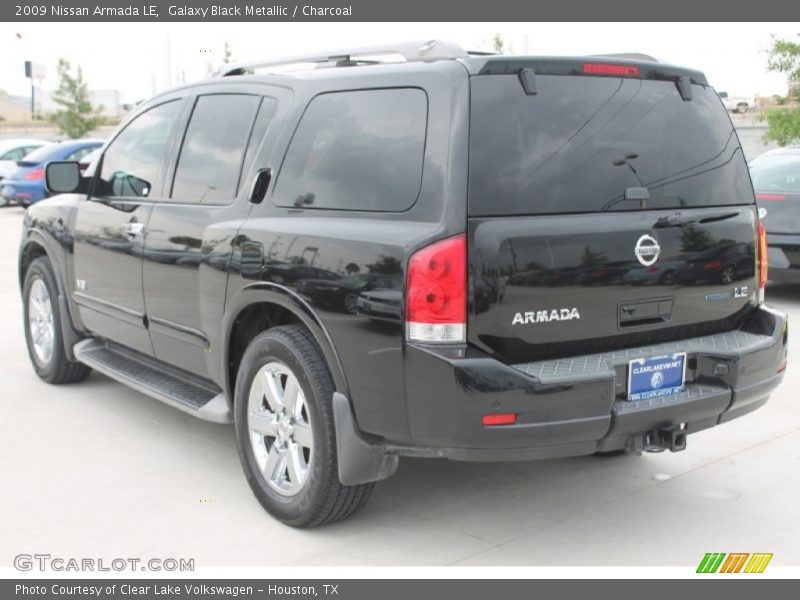 Galaxy Black Metallic / Charcoal 2009 Nissan Armada LE