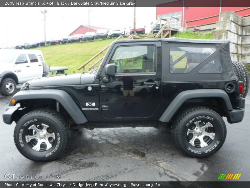 Black / Dark Slate Gray/Medium Slate Gray 2008 Jeep Wrangler X 4x4