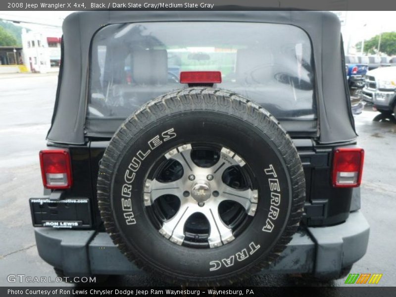 Black / Dark Slate Gray/Medium Slate Gray 2008 Jeep Wrangler X 4x4